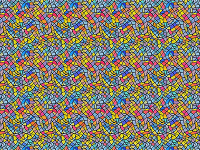 Colorful Leftovers Stained Glass Vinyl Wrap Pattern~Rwraps Series 914 Digitally Printed Vinyl Wrap~0