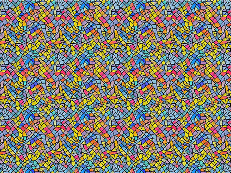 Colorful Leftovers Stained Glass Vinyl Wrap Pattern~Rwraps Series 914 Digitally Printed Vinyl Wrap~0