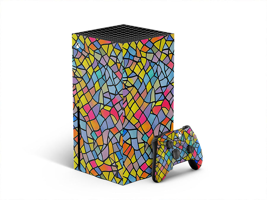 colorful leftovers stained glass XBOX DIY Decal