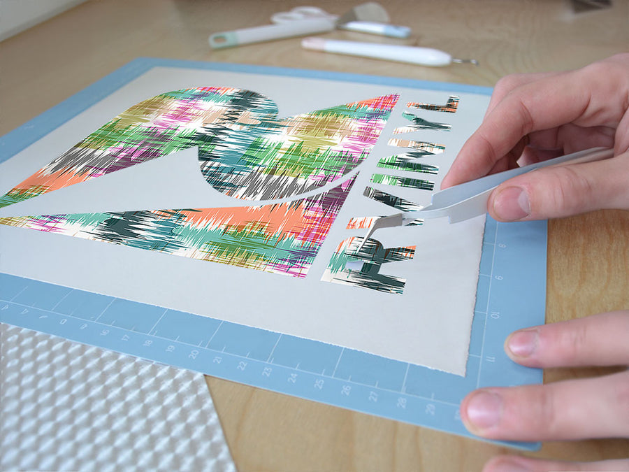 colorful radiowaves abstract geometric Easy Weed Craft Vinyl