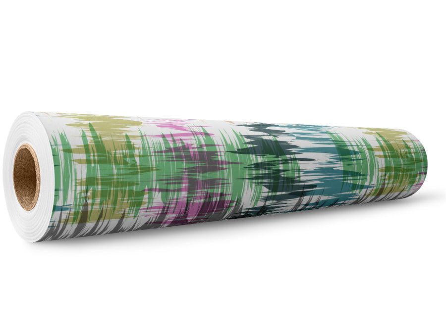 Colorful Radiowaves Abstract Wrap Film Wholesale Roll~Rwraps Series 914 Digitally Printed Vinyl Roll~5