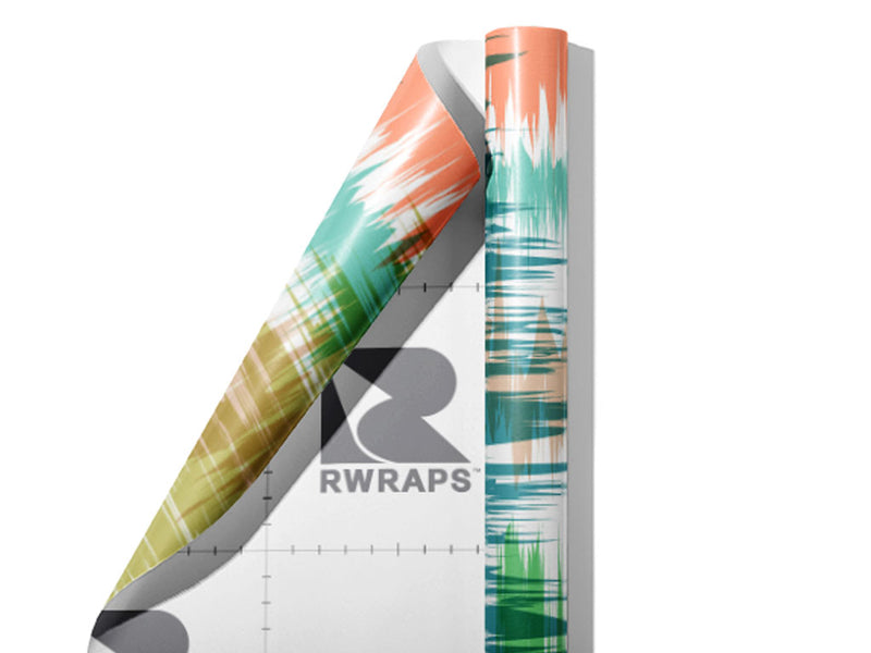 Colorful Radiowaves Abstract Wrap Film Sheets~Rwraps Series 914 Colorful Radiowaves Abstract Scrolled Sheet~3