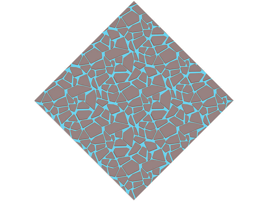 Columbia Blue Cobblestone Vinyl Wrap Pattern