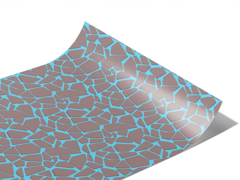 Columbia Blue Cobblestone Vinyl Wraps~Rwraps Series 914 Digitally Printed Vinyl Wrap~1