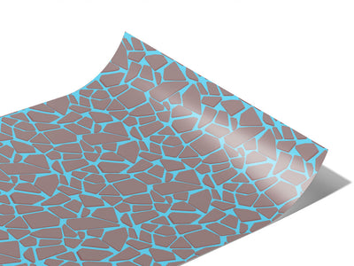 Columbia Blue Cobblestone Vinyl Wraps~Rwraps Series 914 Digitally Printed Vinyl Wrap~1