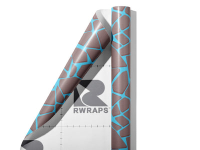 Columbia Blue Cobblestone Wrap Film Sheets~Rwraps Series 914 Columbia Blue Cobblestone Scrolled Sheet~4