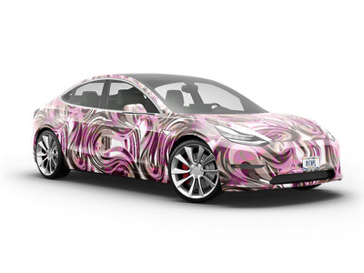 Come Along Abstract Vehicle Vinyl Wrap