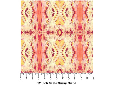 Come Back Watercolor Vinyl Film Pattern Size 12 inch Scale~Rwraps Come Back Watercolor Sizing Chart~2