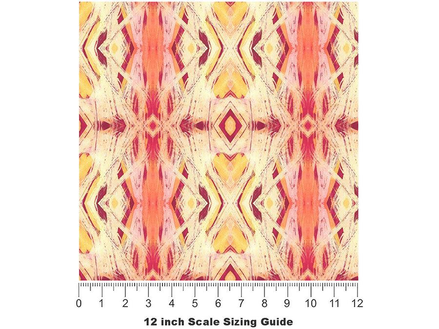 Come Back Watercolor Vinyl Film Pattern Size 12 inch Scale~Rwraps Come Back Watercolor Sizing Chart~2