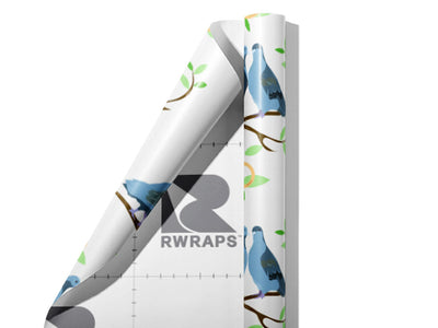 Coming Home Birds Wrap Film Sheets~Rwraps Series 914 Coming Home Birds Scrolled Sheet~3