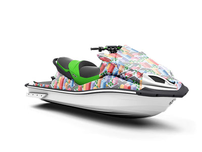 Commuting Downtown Cityscape Jet Ski Vinyl Customized Wrap
