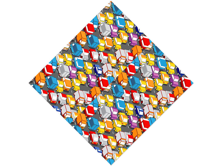 Commuting Nightmare Cityscape Vinyl Wrap Pattern