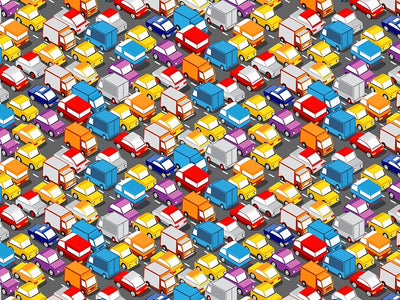 Commuting Nightmare Cityscape Vinyl Wrap Pattern~Rwraps Series 914 Digitally Printed Vinyl Wrap~0