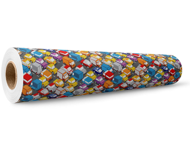 Commuting Nightmare Cityscape Wrap Film Wholesale Roll~Rwraps Series 914 Digitally Printed Vinyl Roll~5