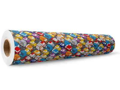 Commuting Nightmare Cityscape Wrap Film Wholesale Roll~Rwraps Series 914 Digitally Printed Vinyl Roll~5