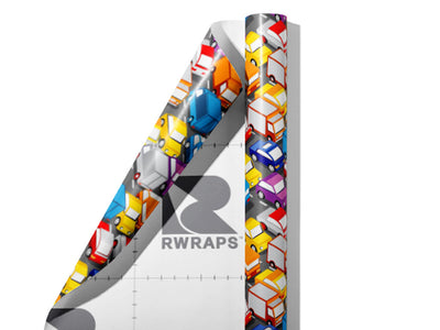 Commuting Nightmare Cityscape Wrap Film Sheets~Rwraps Series 914 Commuting Nightmare Cityscape Scrolled Sheet~4