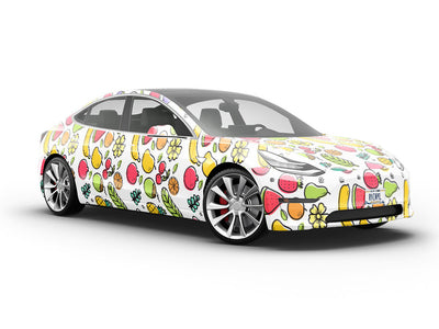 Company-Wide Mixer Fruit Vehicle Vinyl Wrap
