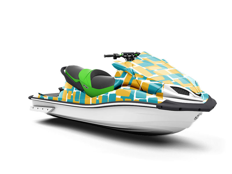 Complementary Layers Brick Jet Ski Vinyl Customized Wrap