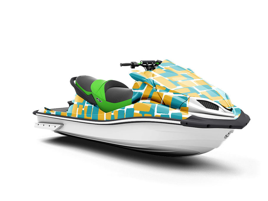 Complementary Layers Brick Jet Ski Vinyl Customized Wrap