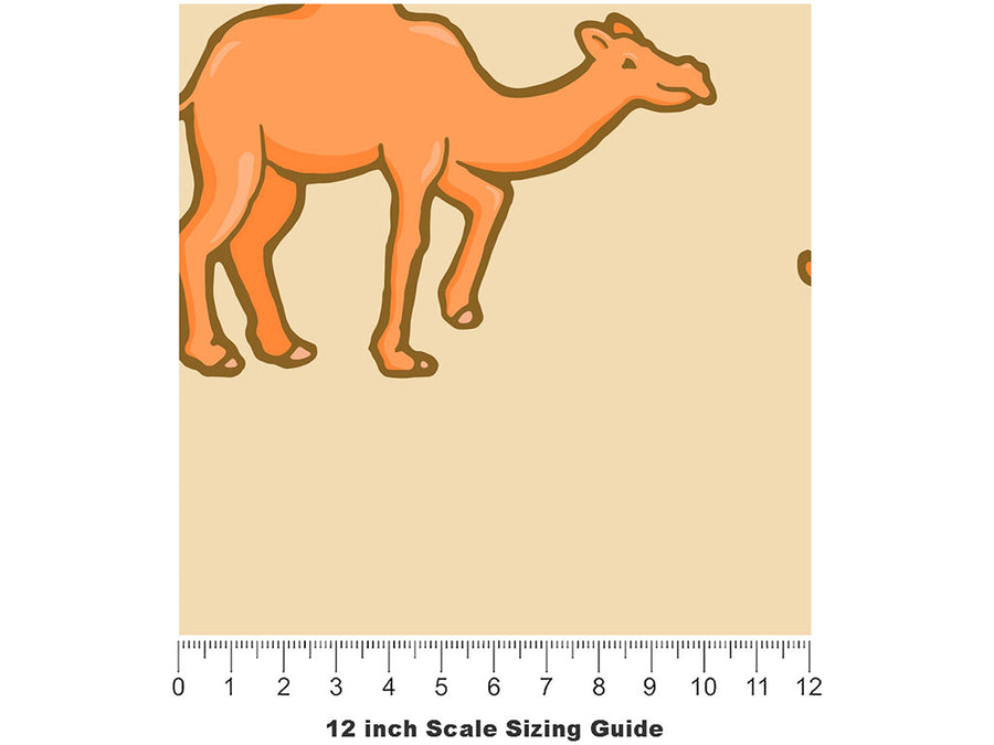 Completely Parched Animal Vinyl Film Pattern Size 12 inch Scale~Rwraps Completely Parched Animal Sizing Chart~2
