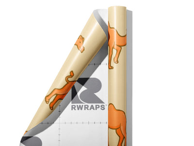 Completely Parched Animal Wrap Film Sheets~Rwraps Series 914 Completely Parched Animal Scrolled Sheet~3
