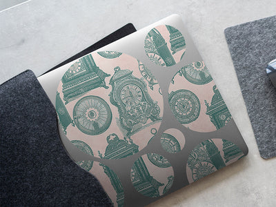 complex clocks steampunk DIY Laptop Stickers