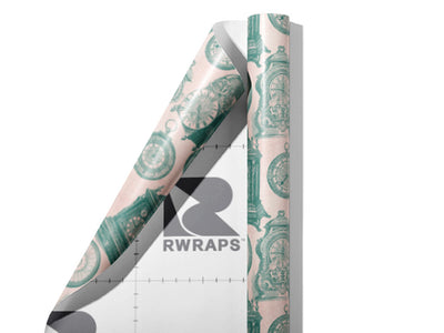 Complex Clocks Steampunk Wrap Film Sheets~Rwraps Series 914 Complex Clocks Steampunk Scrolled Sheet~3