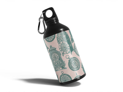 complex clocks steampunk Water Bottle DIY Stickers