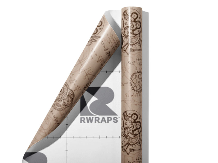 Complex Dreams Steampunk Wrap Film Sheets~Rwraps Series 914 Complex Dreams Steampunk Scrolled Sheet~3