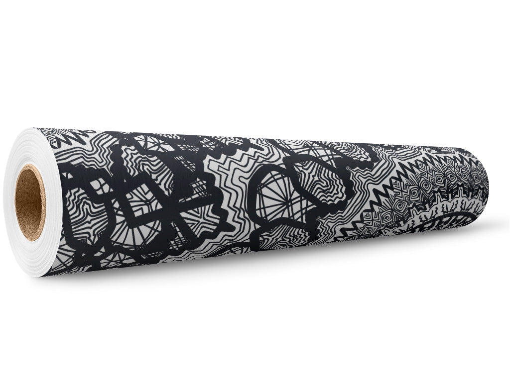 Rwraps™ Complex Mandelbrot Mandala Vinyl Wrap | Mandala Print Car