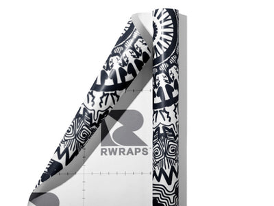 Complex Mandelbrot Mandala Wrap Film Sheets~Rwraps Series 914 Complex Mandelbrot Mandala Scrolled Sheet~3