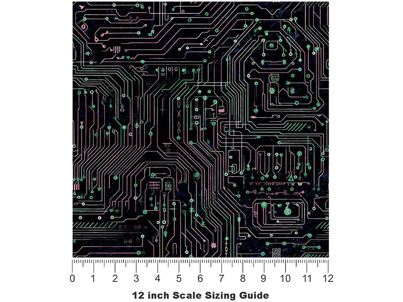 Complex Systems Technology Vinyl Film Pattern Size 12 inch Scale~Rwraps Complex Systems Technology Sizing Chart~3