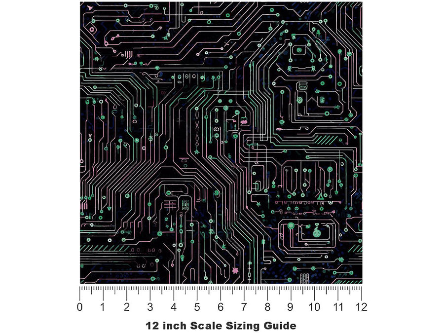Complex Systems Technology Vinyl Film Pattern Size 12 inch Scale~Rwraps Complex Systems Technology Sizing Chart~3