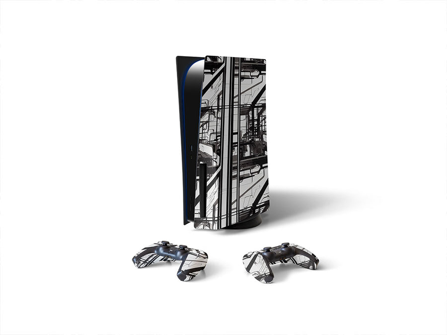 computer mindscape science fiction Sony PS5 DIY Skin
