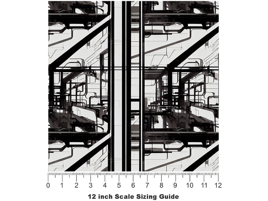 Computer Mindscape Science Fiction Vinyl Film Pattern Size 12 inch Scale~Rwraps Computer Mindscape Science Fiction Sizing Chart~2