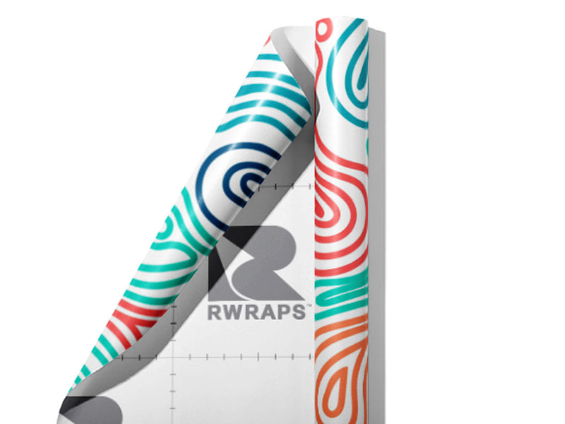 Concentric  Cobblestone Wrap Film Sheets~Rwraps Series 914 Concentric  Cobblestone Scrolled Sheet~4