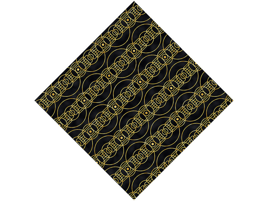 Concentric Circles Art Deco Vinyl Wrap Pattern