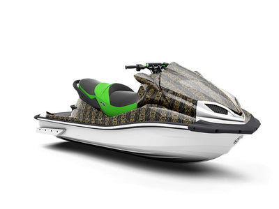 Concentric Circles Art Deco Jet Ski Vinyl Customized Wrap