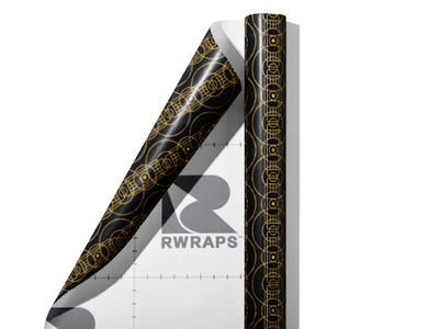 Concentric Circles Art Deco Wrap Film Sheets~Rwraps Series 914 Concentric Circles Art Deco Scrolled Sheet~3