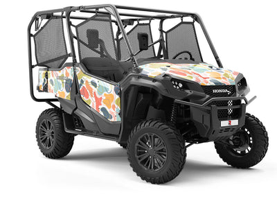 Concentric Rainbow Cobblestone Utility Vehicle Vinyl Wrap