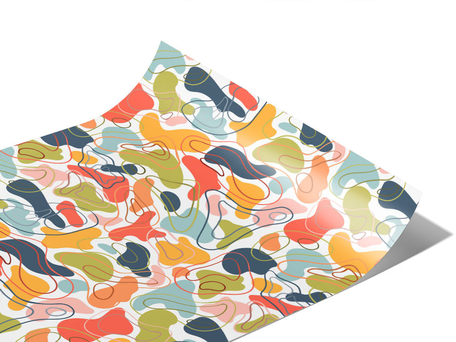 Concentric Rainbow Cobblestone Vinyl Wraps~Rwraps Series 914 Digitally Printed Vinyl Wrap~1