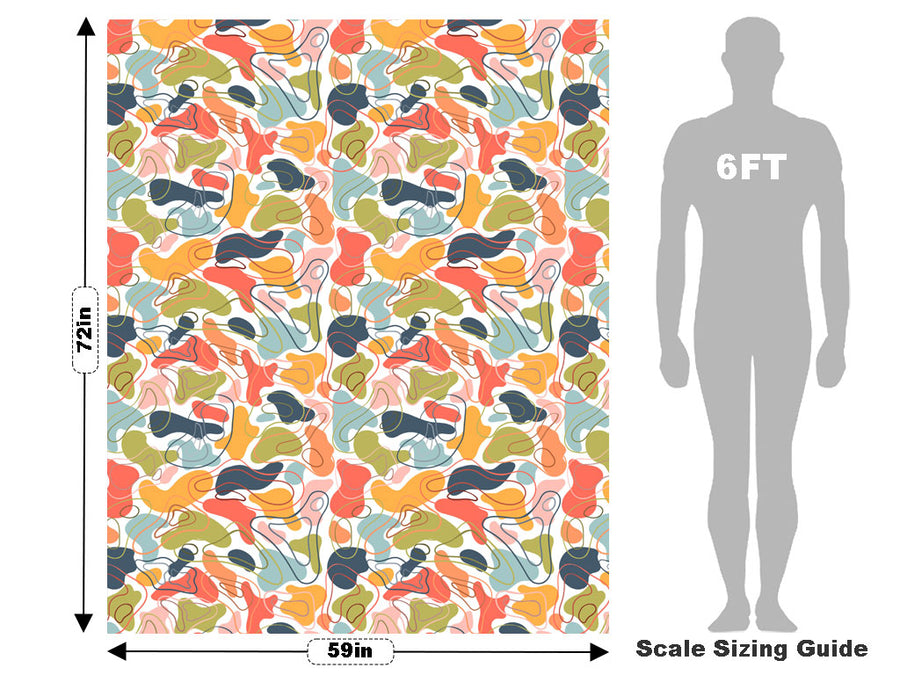 Concentric Rainbow Cobblestone Vehicle Wrap Scale~Rwraps Series 914 Concentric Rainbow Cobblestone Measurements~2
