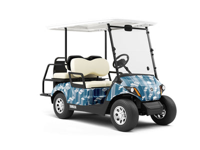 Concrete Jungle Cityscape Wrapped Golf Cart