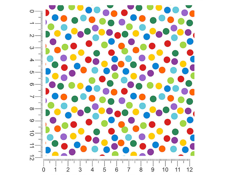 confetti explosion polka dot 1ft x 1ft Craft Sheets