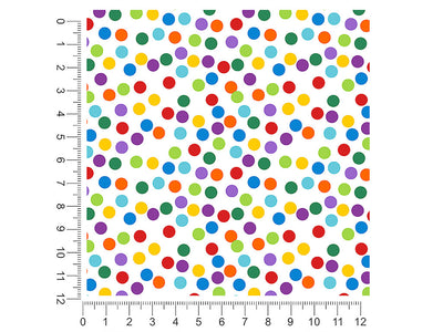 confetti explosion polka dot 1ft x 1ft Craft Sheets