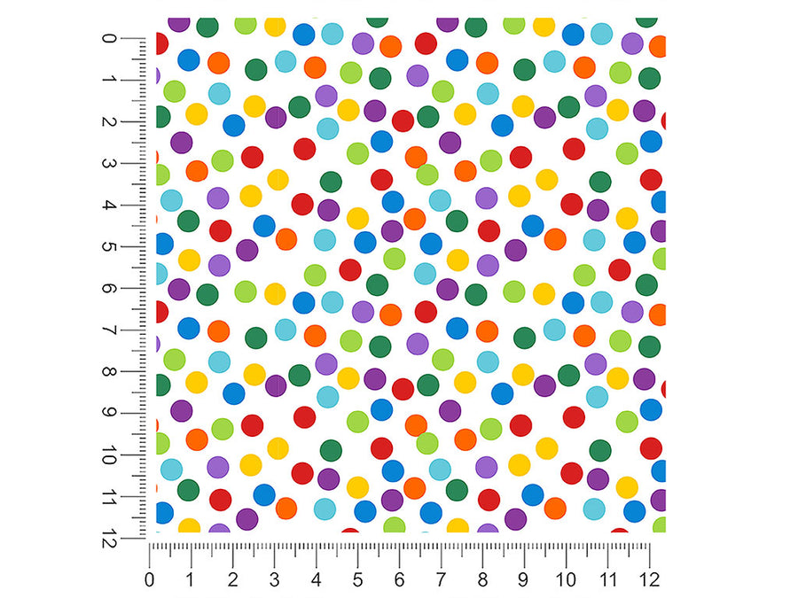 confetti explosion polka dot 1ft x 1ft Craft Sheets