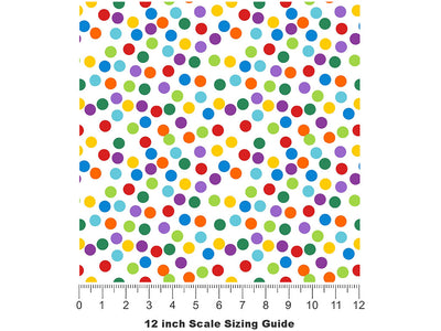 Confetti Explosion Polka Dot Vinyl Film Pattern Size 12 inch Scale~Rwraps Confetti Explosion Polka Dot Sizing Chart~2