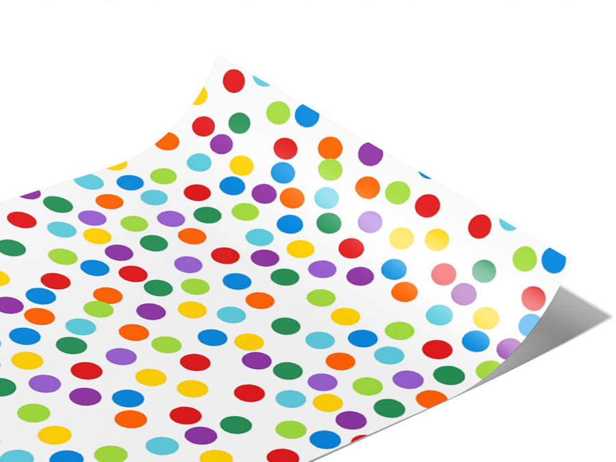Confetti Explosion Polka Dot Vinyl Wraps~Rwraps Series 914 Digitally Printed Vinyl Wrap~0