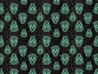 Confetti Muertos Horror Vinyl Wrap Pattern~Rwraps Series 914 Digitally Printed Vinyl Wrap~0