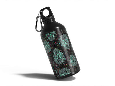 confetti muertos horror Water Bottle DIY Stickers